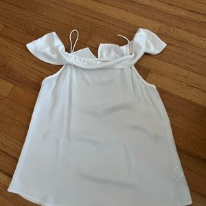 White tank with off the shoulder